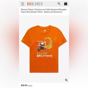 Demon Slayer: Kimetsu no Yaiba Kyojuro Rengoku Flame Breathing T-Shirt